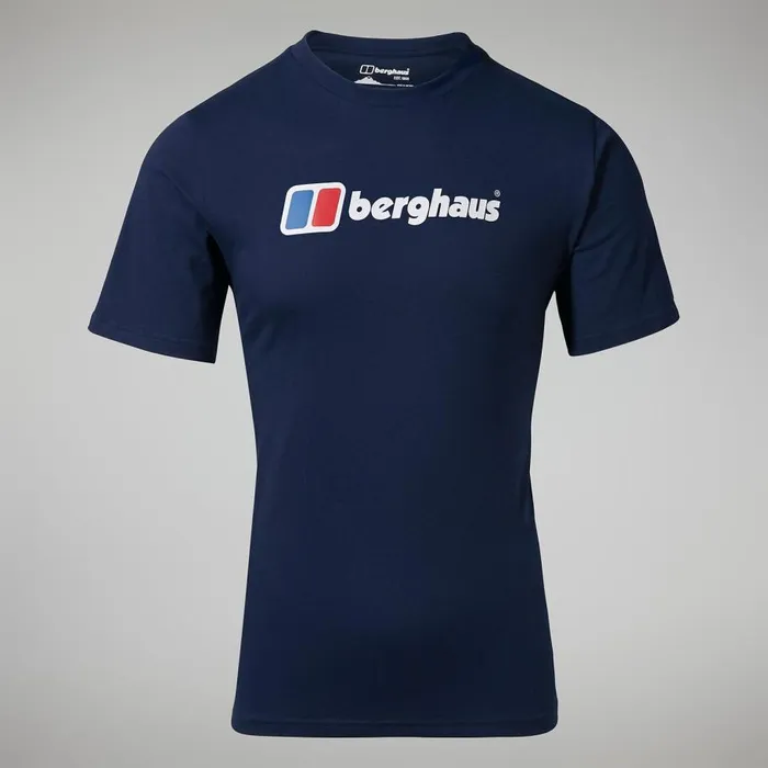 Berghaus TShirts Organic Big Classic Logo Tee Dark Blue 8211 Men Berghaus TShirts Organic Big Classic Logo Tee Dark Blue 8211 Men