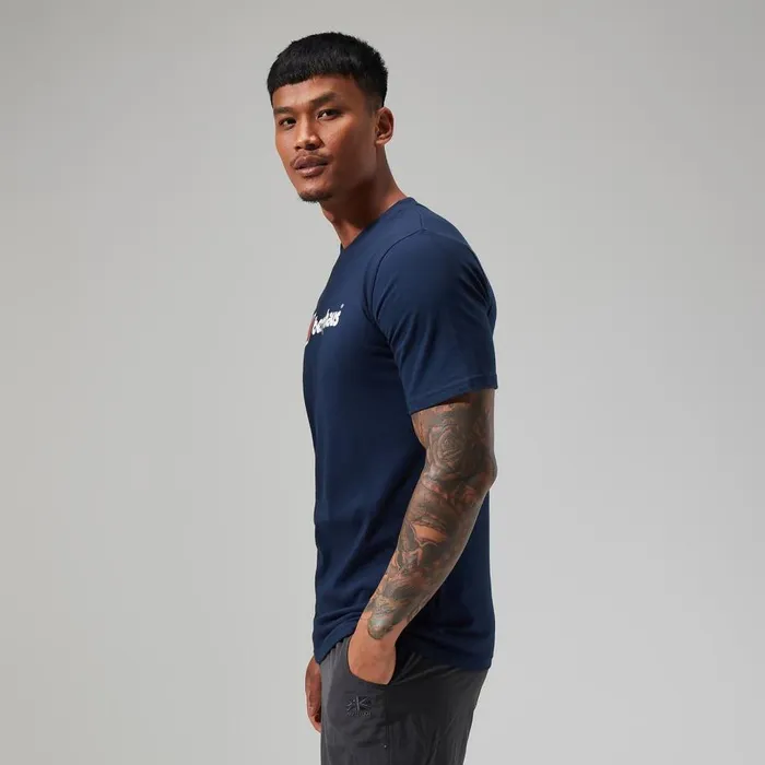 Berghaus TShirts Organic Big Classic Logo Tee Dark Blue 8211 Men Berghaus TShirts Organic Big Classic Logo Tee Dark Blue 8211 Men