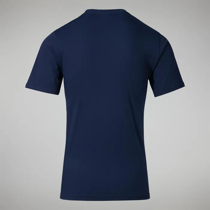 Berghaus TShirts Organic Big Classic Logo Tee Dark Blue 8211 Men Berghaus TShirts Organic Big Classic Logo Tee Dark Blue 8211 Men