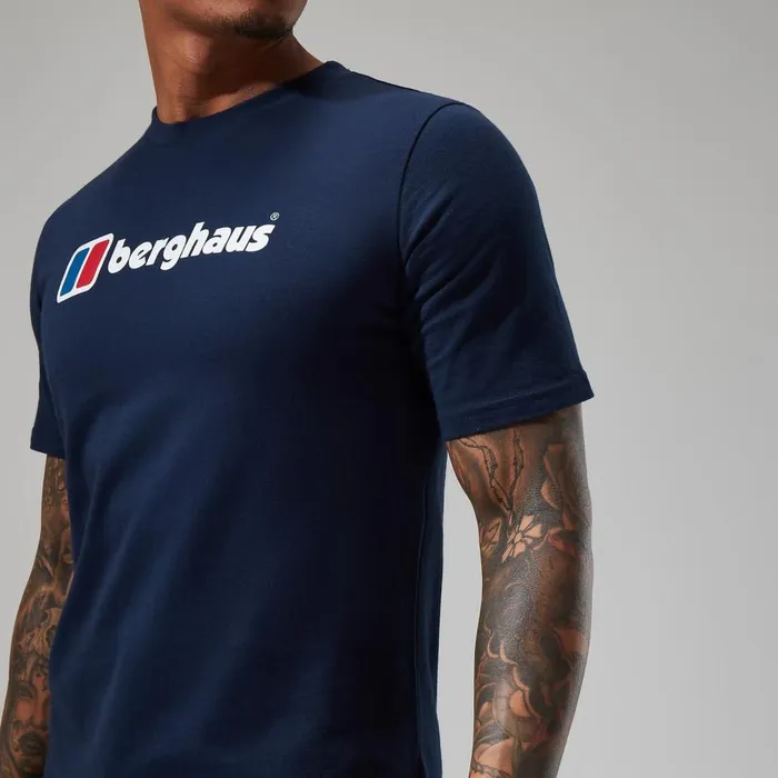 Berghaus TShirts Organic Big Classic Logo Tee Dark Blue 8211 Men Berghaus TShirts Organic Big Classic Logo Tee Dark Blue 8211 Men