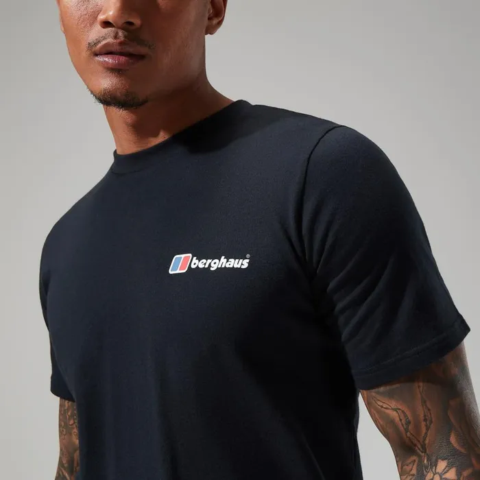 Berghaus TShirts Organic Front and Back Logo Tee Black 8211 Men Berghaus TShirts Organic Front and Back Logo Tee Black 8211 Men