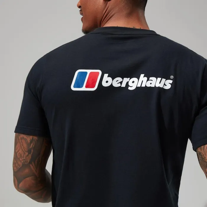 Berghaus TShirts Organic Front and Back Logo Tee Black 8211 Men Berghaus TShirts Organic Front and Back Logo Tee Black 8211 Men