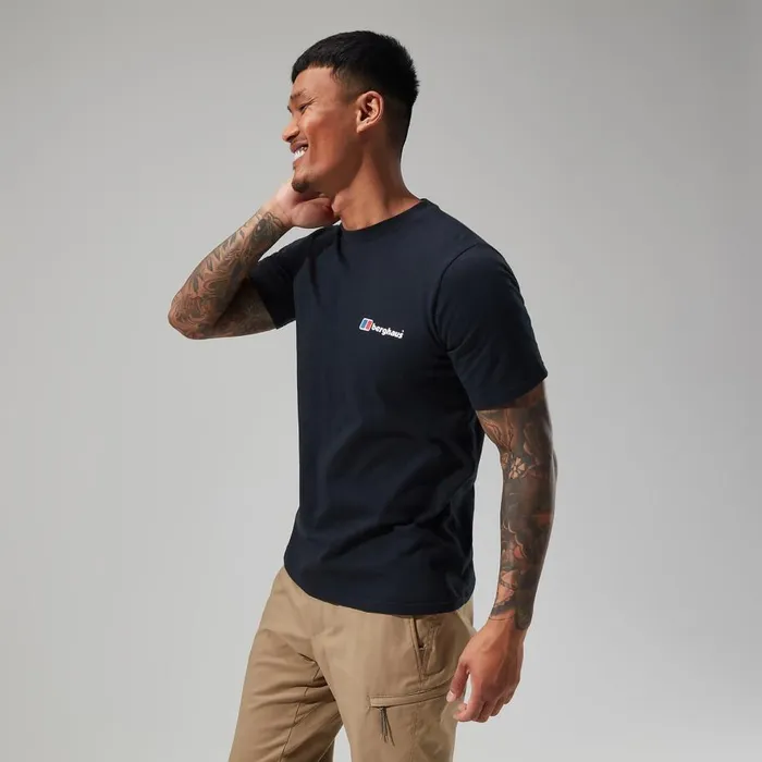 Berghaus TShirts Organic Front and Back Logo Tee Black 8211 Men Berghaus TShirts Organic Front and Back Logo Tee Black 8211 Men