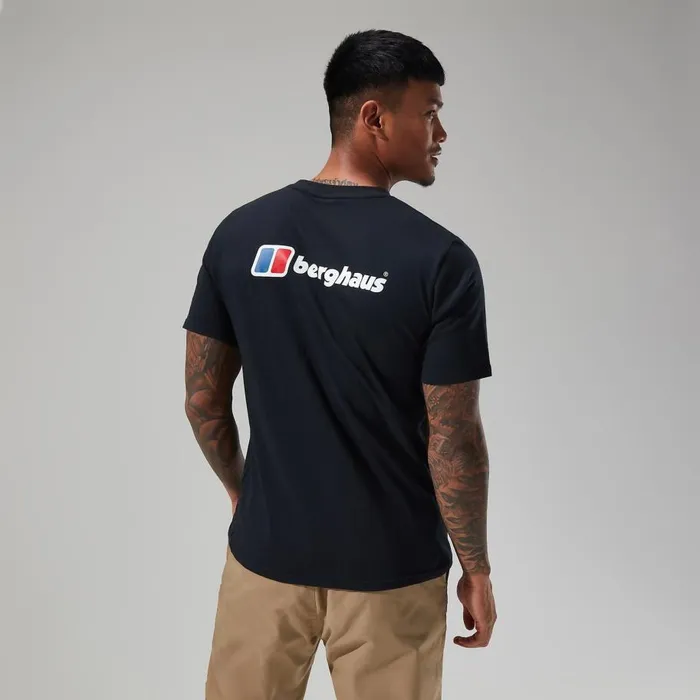 Berghaus TShirts Organic Front and Back Logo Tee Black 8211 Men Berghaus TShirts Organic Front and Back Logo Tee Black 8211 Men