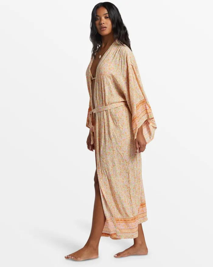 Billabong Cover Ups Head Over Heels Beach Kimono Pink Dream 8211 Women Billabong Cover Ups Head Over Heels Beach Kimono Pink Dream 8211 Women