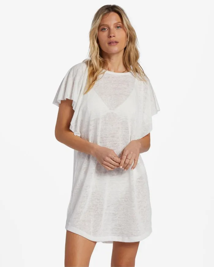 Billabong Dresses Out For Waves CoverUp Dress Salt Crystal 2 8211 Women