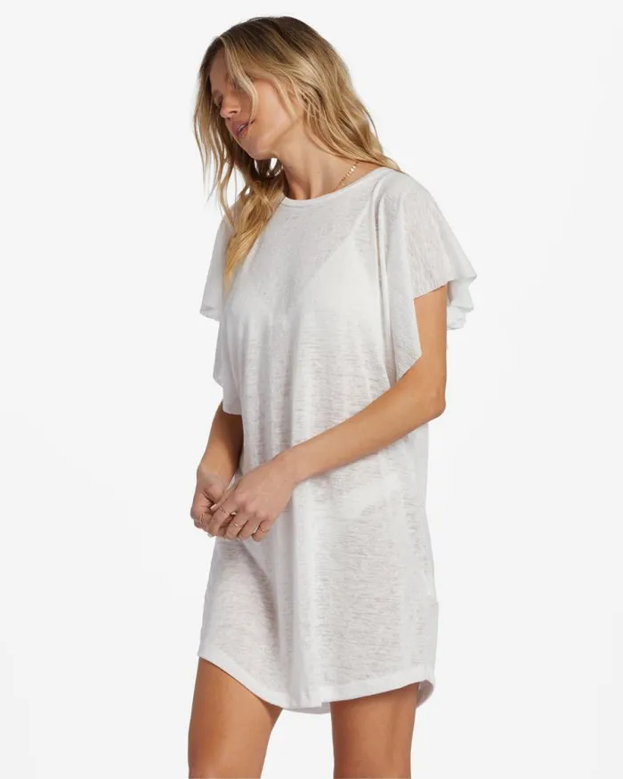 Billabong Dresses Out For Waves CoverUp Dress Salt Crystal 2 8211 Women Billabong Dresses Out For Waves CoverUp Dress Salt Crystal 2 8211 Women
