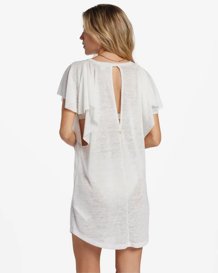 Billabong Dresses Out For Waves CoverUp Dress Salt Crystal 2 8211 Women Billabong Dresses Out For Waves CoverUp Dress Salt Crystal 2 8211 Women