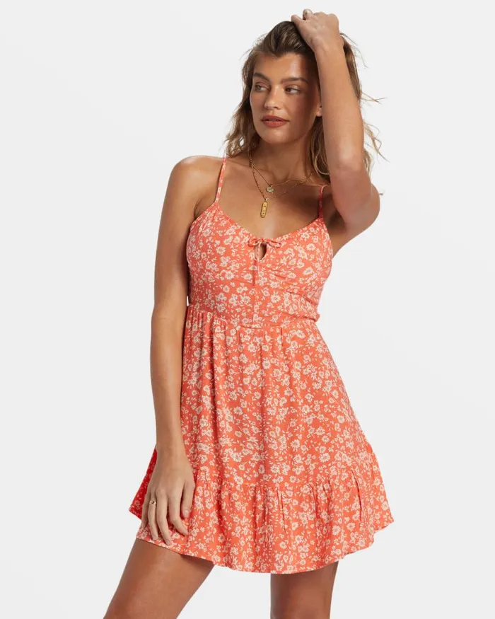 Billabong Dresses Texas Mini Dress Papaya 8211 Women