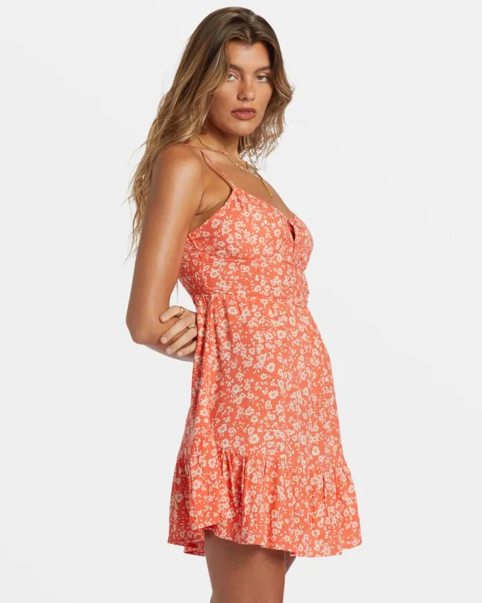 Billabong Dresses Texas Mini Dress Papaya 8211 Women