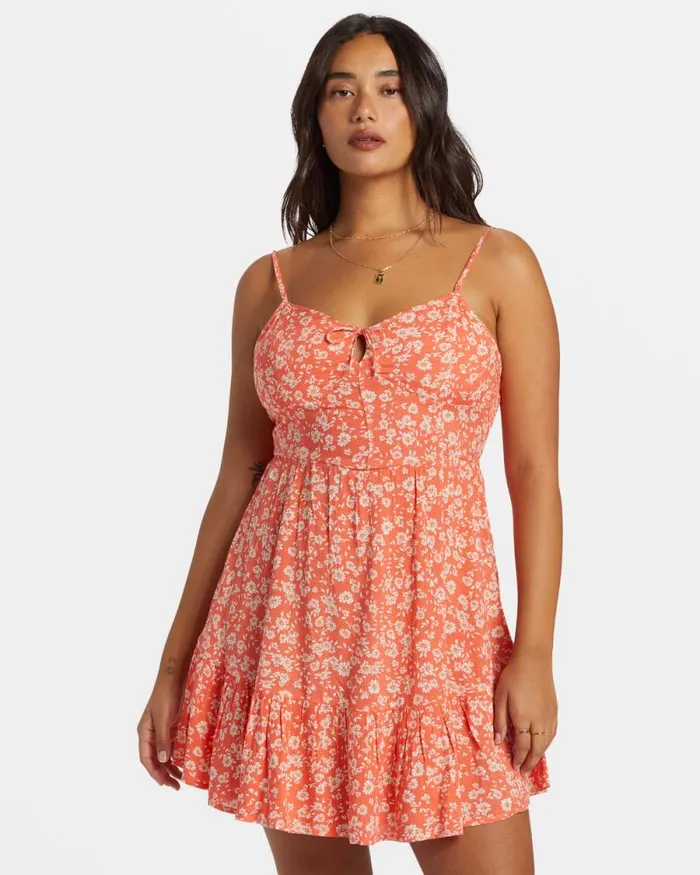 Billabong Dresses Texas Mini Dress Papaya 8211 Women