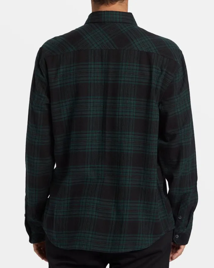 Billabong Flannels Coastline Long Sleeve Flannel Shirt Black 8211 Men Billabong Flannels Coastline Long Sleeve Flannel Shirt Black 8211 Men