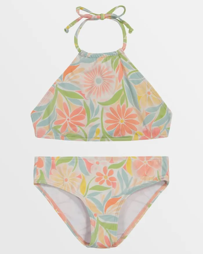 Billabong Girls039 Swim Girls Is This Love High Neck Bikini Set Dusk Blue 8211 Women Billabong Girls039 Swim Girls Is This Love High Neck Bikini Set Dusk Blue 8211 Women