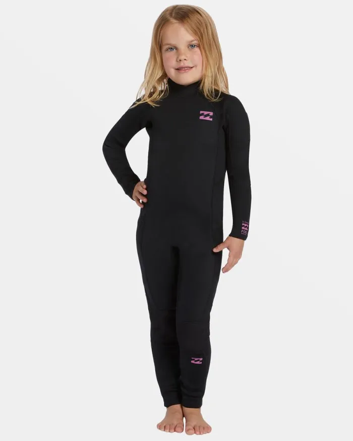 Billabong Girls039 Swim Toddler Girls 32mm Foil Back Zip Wetsuit Black Orchid 8211 Women Billabong Girls039 Swim Toddler Girls 32mm Foil Back Zip Wetsuit Black Orchid 8211 Women