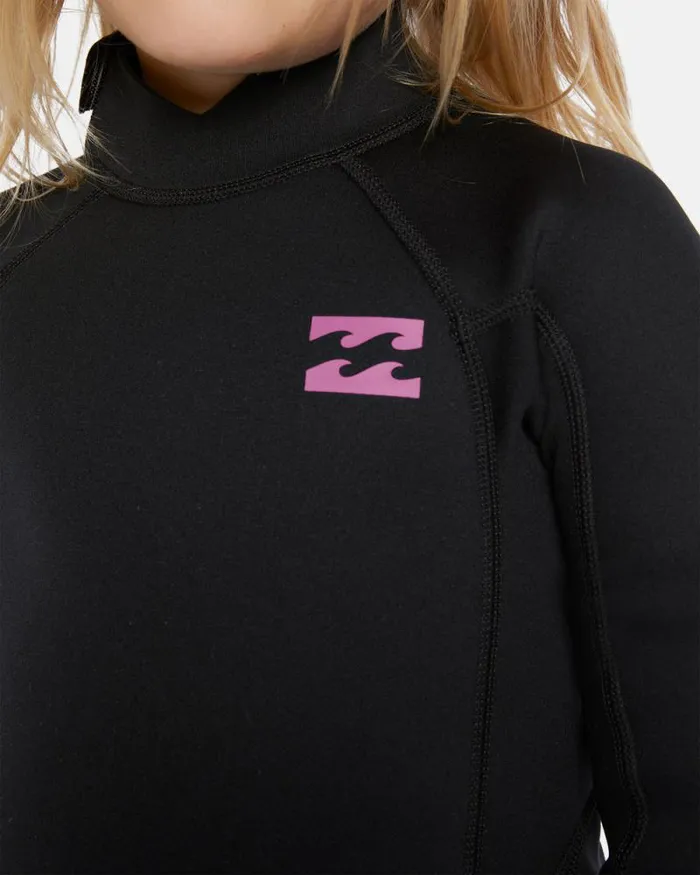 Billabong Girls039 Swim Toddler Girls 32mm Foil Back Zip Wetsuit Black Orchid 8211 Women Billabong Girls039 Swim Toddler Girls 32mm Foil Back Zip Wetsuit Black Orchid 8211 Women