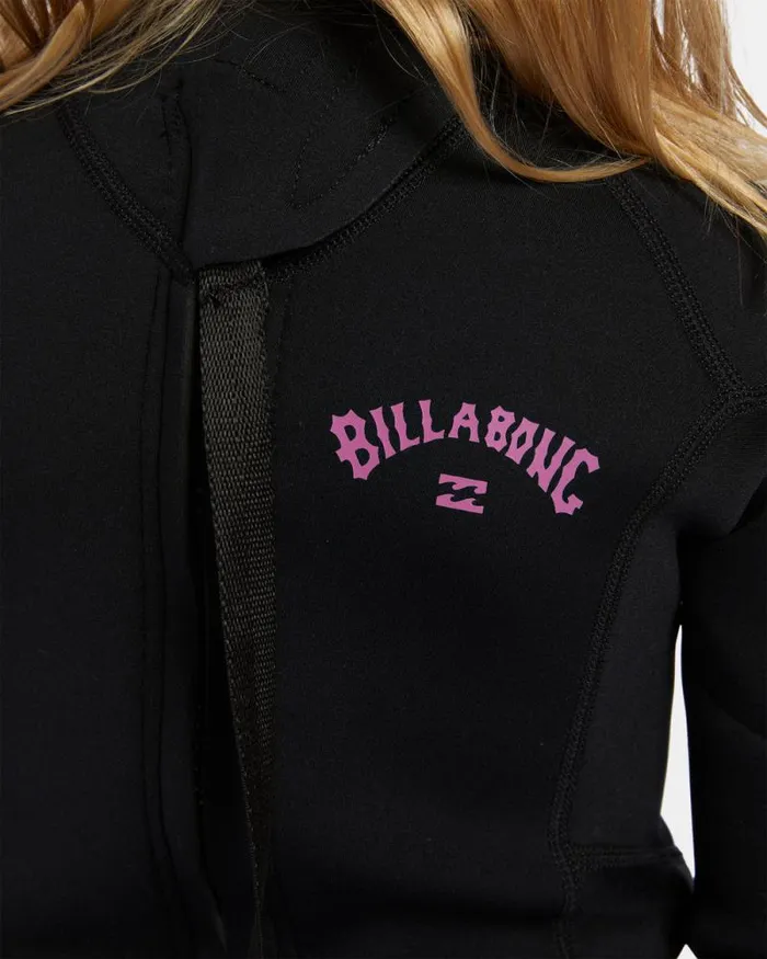 Billabong Girls039 Swim Toddler Girls 32mm Foil Back Zip Wetsuit Black Orchid 8211 Women Billabong Girls039 Swim Toddler Girls 32mm Foil Back Zip Wetsuit Black Orchid 8211 Women