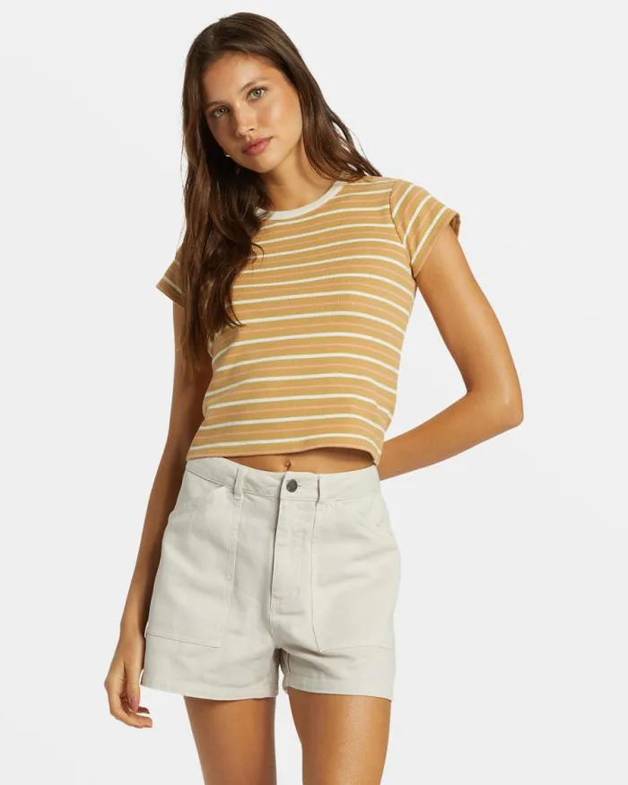Billabong Graphic Tees and Tanks Feelin It TShirt Hemp 2 8211 Women