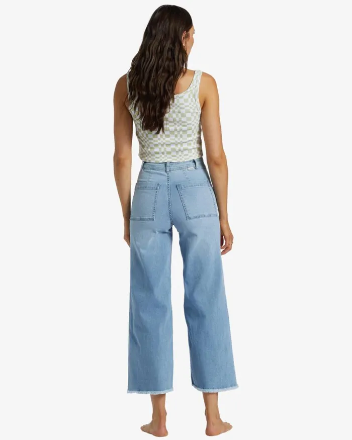 Billabong Jeans and Pants Free Fall Indigo WideLeg Jeans Surf Spray 8211 Women Billabong Jeans and Pants Free Fall Indigo WideLeg Jeans Surf Spray 8211 Women