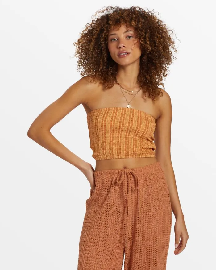 Billabong Matching Sets Keep It Simple Smocked Crop Top Peach Punch 8211 Women Billabong Matching Sets Keep It Simple Smocked Crop Top Peach Punch 8211 Women