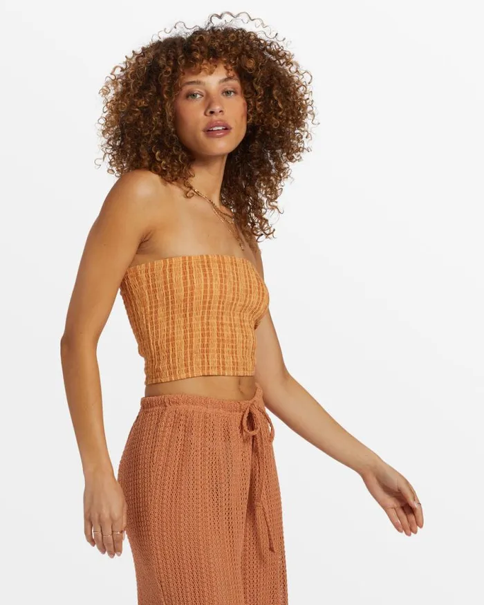 Billabong Matching Sets Keep It Simple Smocked Crop Top Peach Punch 8211 Women Billabong Matching Sets Keep It Simple Smocked Crop Top Peach Punch 8211 Women