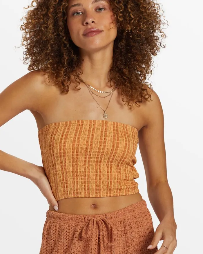 Billabong Matching Sets Keep It Simple Smocked Crop Top Peach Punch 8211 Women Billabong Matching Sets Keep It Simple Smocked Crop Top Peach Punch 8211 Women