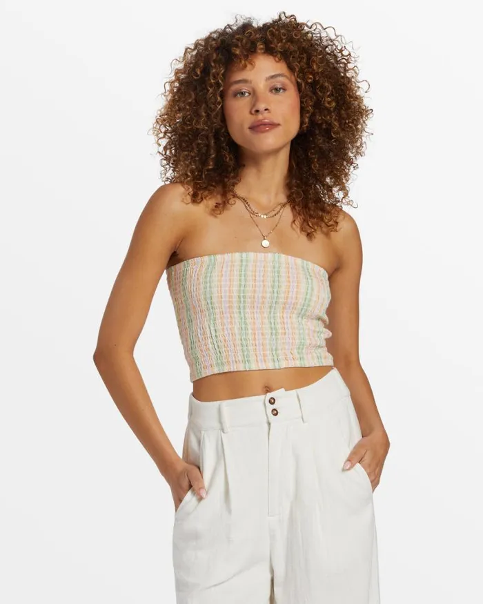 Billabong Matching Sets Keep It Simple Smocked Crop Top Sweet Pink 8211 Women Billabong Matching Sets Keep It Simple Smocked Crop Top Sweet Pink 8211 Women