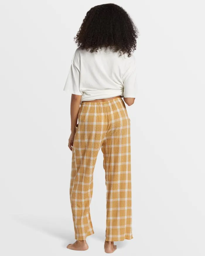 Billabong Matching Sets Plaid Out Elastic Waist Pants Hemp 2 8211 Women Billabong Matching Sets Plaid Out Elastic Waist Pants Hemp 2 8211 Women