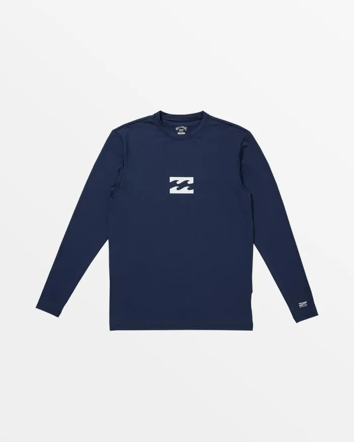 Billabong Rashguards and Surf Tees Classic Wave UPF 50 Long Sleeve Surf Tee Navy 8211 Men Billabong Rashguards and Surf Tees Classic Wave UPF 50 Long Sleeve Surf Tee Navy 8211 Men