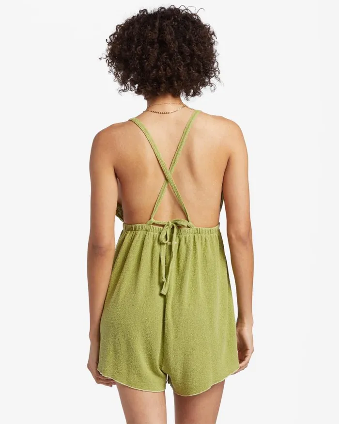 Billabong Rompers and Jumpsuits On Vacay Romper Cover Up Palm Green 8211 Women Billabong Rompers and Jumpsuits On Vacay Romper Cover Up Palm Green 8211 Women