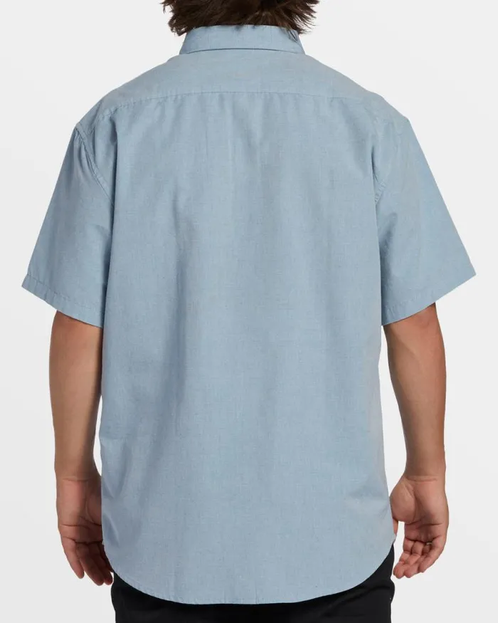 Billabong Shirts All Day Short Sleeve Shirt Powder Blue 8211 Men Billabong Shirts All Day Short Sleeve Shirt Powder Blue 8211 Men
