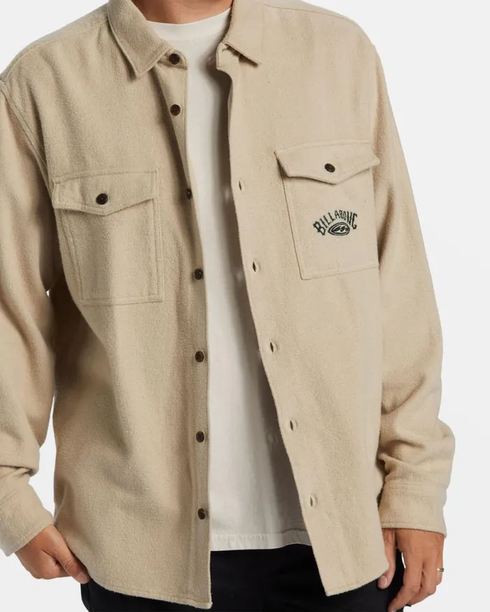 Billabong Shirts Bong Days Long Sleeve Cord Shirt Sand 8211 Men