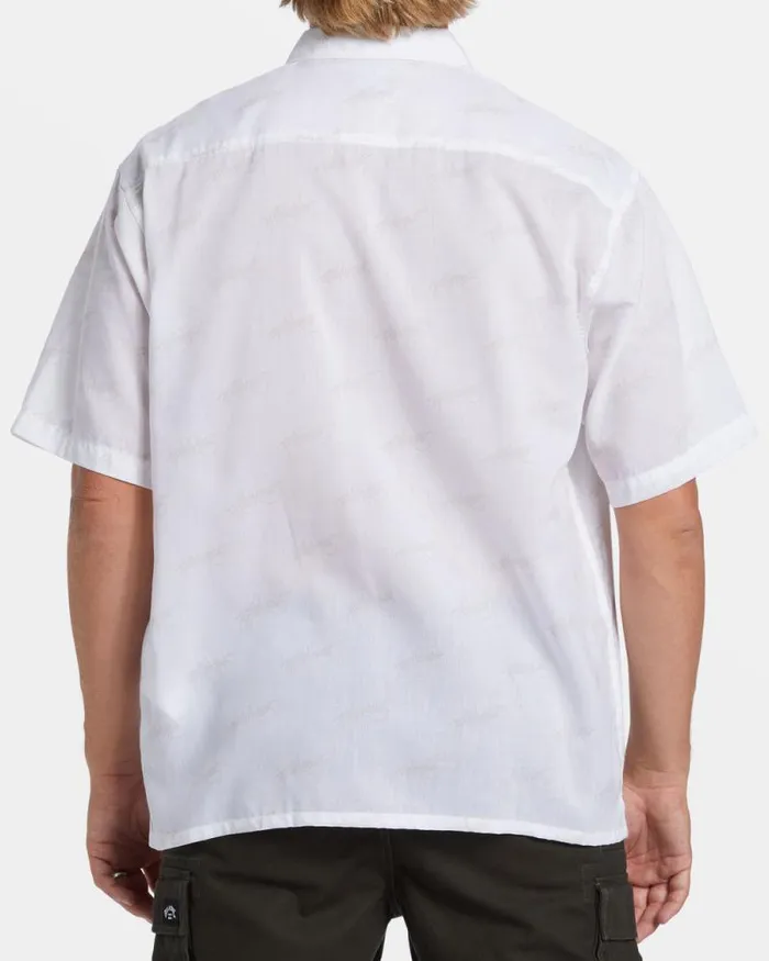 Billabong Shirts Script Short Sleeve Shirt White 8211 Men Billabong Shirts Script Short Sleeve Shirt White 8211 Men