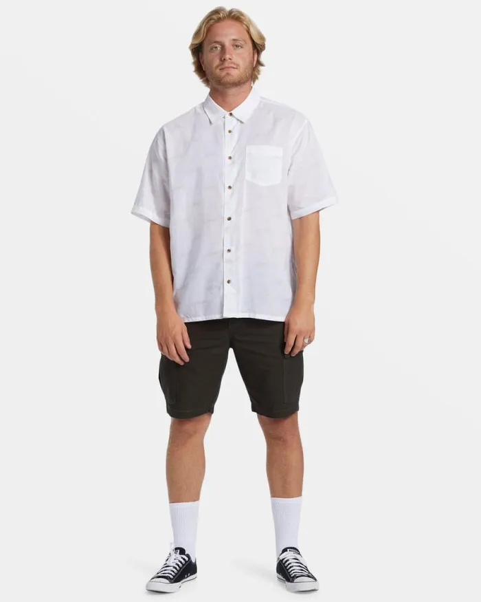 Billabong Shirts Script Short Sleeve Shirt White 8211 Men Billabong Shirts Script Short Sleeve Shirt White 8211 Men