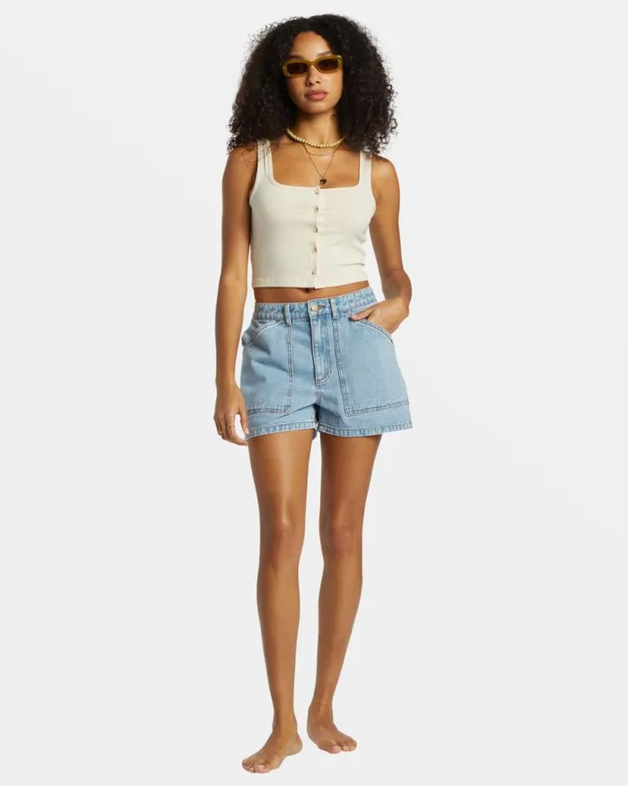 Billabong Shorts Leia Carpenter Denim Shorts Soft Blue 8211 Women Billabong Shorts Leia Carpenter Denim Shorts Soft Blue 8211 Women