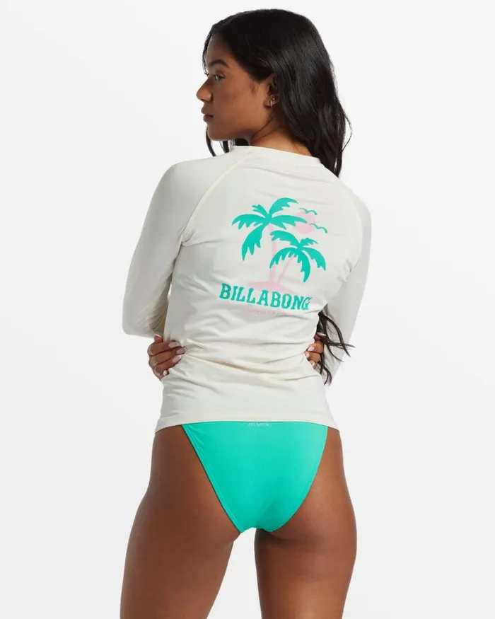 Billabong Sol Searcher Swim Sol Searcher Long Sleeve Rashguard Salt Crystal 8211 Women Billabong Sol Searcher Swim Sol Searcher Long Sleeve Rashguard Salt Crystal 8211 Women