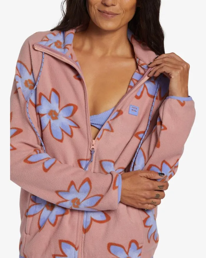 Billabong Sweatshirts and Fleece Boundary ZipUp Sweatshirt Dawn Pink 8211 Women Billabong Sweatshirts and Fleece Boundary ZipUp Sweatshirt Dawn Pink 8211 Women