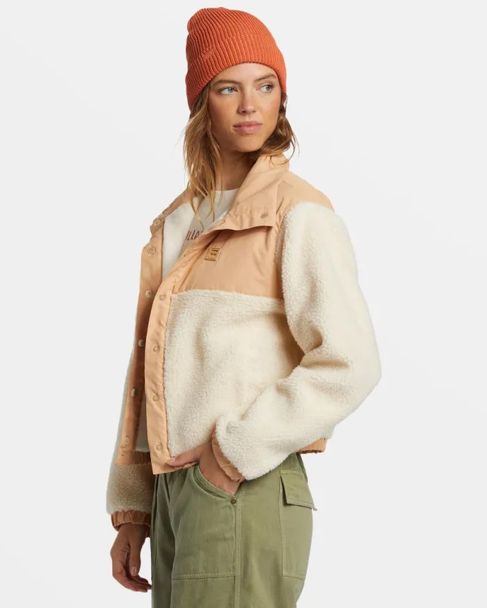 Billabong Sweatshirts and Fleece Lost Trails Jacket White Cap 8211 Women