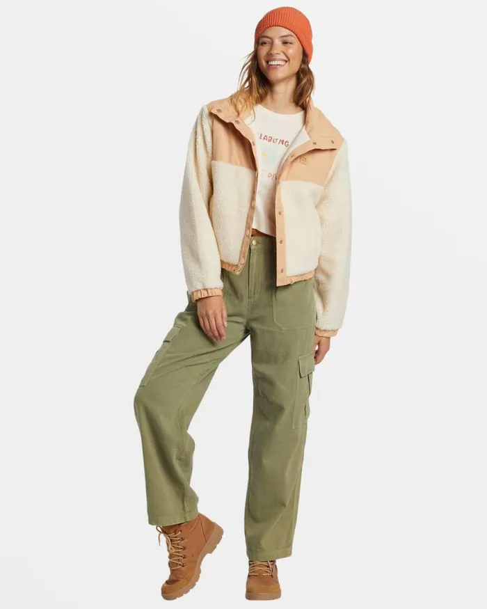 Billabong Sweatshirts and Fleece Lost Trails Jacket White Cap 8211 Women