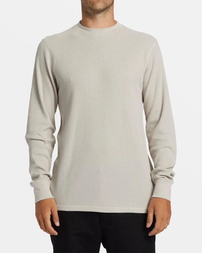 Billabong TShirts Essential Long Sleeve Thermal Top Stone 8211 Men