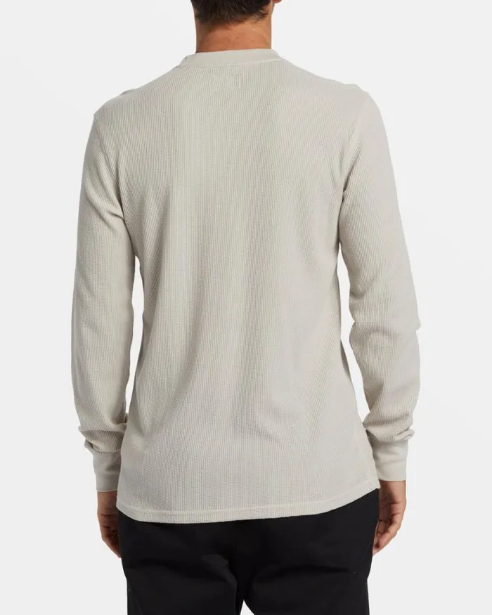 Billabong TShirts Essential Long Sleeve Thermal Top Stone 8211 Men Billabong TShirts Essential Long Sleeve Thermal Top Stone 8211 Men