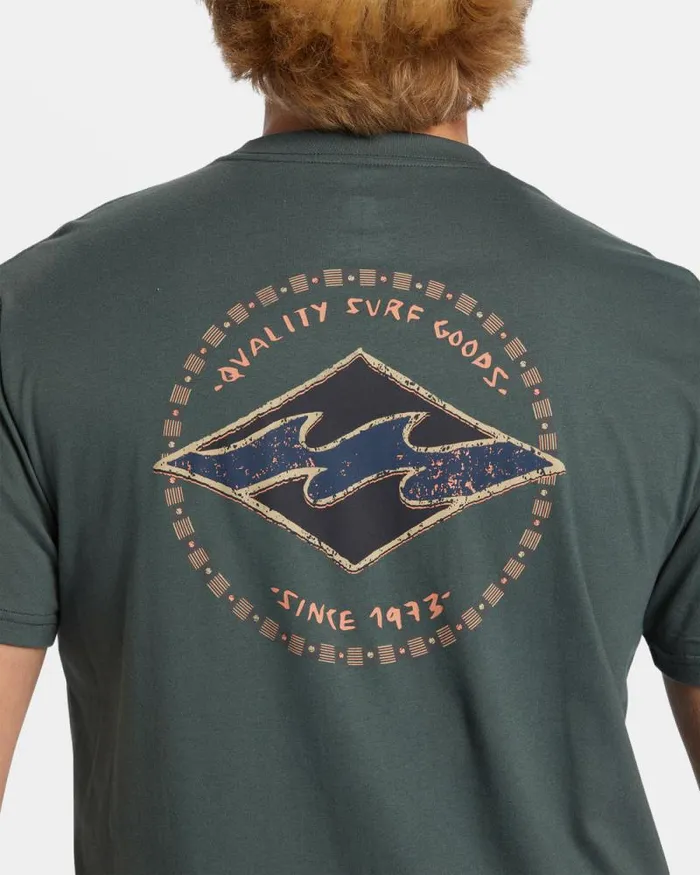 Billabong TShirts Rotor Diamond TShirt Slate Green 8211 Men Billabong TShirts Rotor Diamond TShirt Slate Green 8211 Men