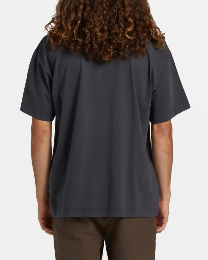 Billabong Wave Washed Essentials Firey OG TShirt Washed Black 8211 Men Billabong Wave Washed Essentials Firey OG TShirt Washed Black 8211 Men