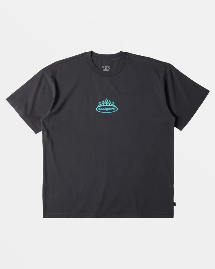 Billabong Wave Washed Essentials Firey OG TShirt Washed Black 8211 Men Billabong Wave Washed Essentials Firey OG TShirt Washed Black 8211 Men