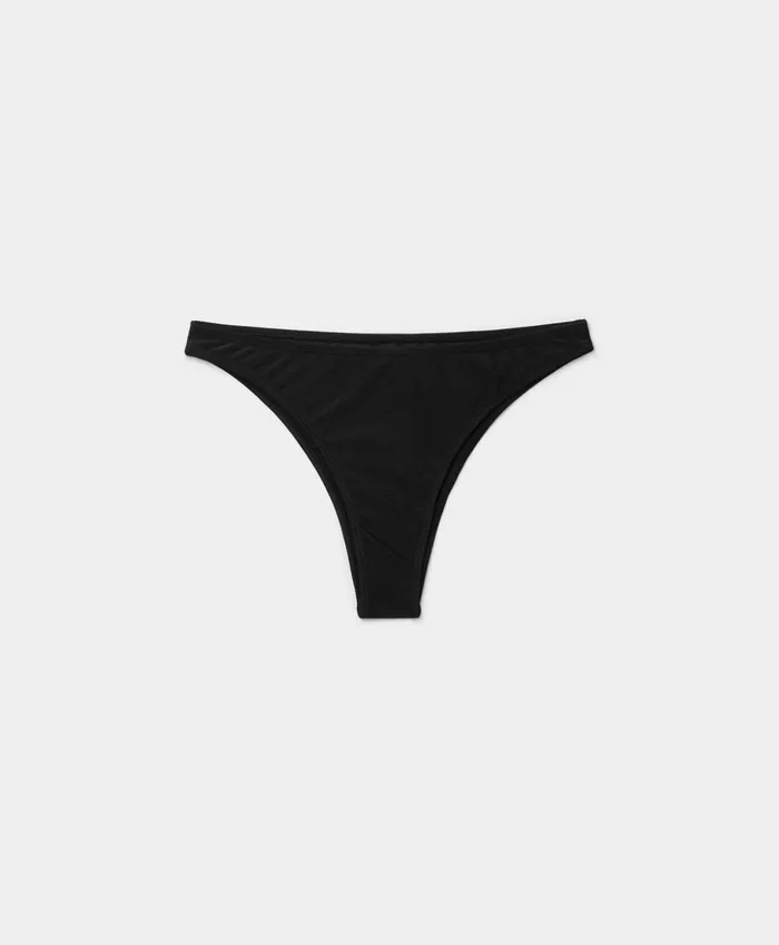 Black Ekini Bottom Women Daily Paper Swimwear