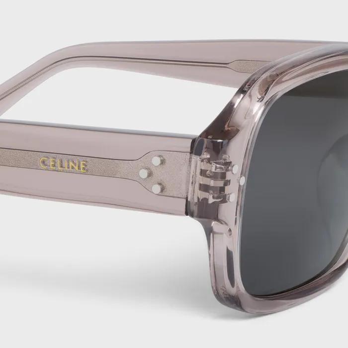 Black Frame 49 Sunglasses In Acetate Transparent Taupe Men CELINE SUNGLASSES Black Frame 49 Sunglasses In Acetate Transparent Taupe Men CELINE SUNGLASSES