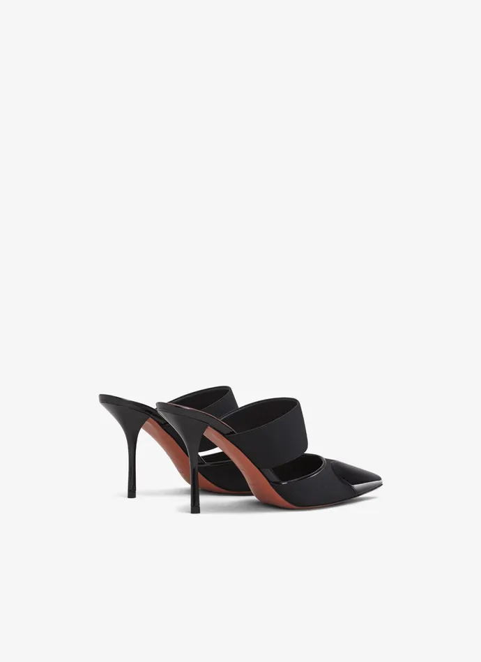 Black LE CUR MULES IN PATENT CALFSKIN Women Alaa Mules