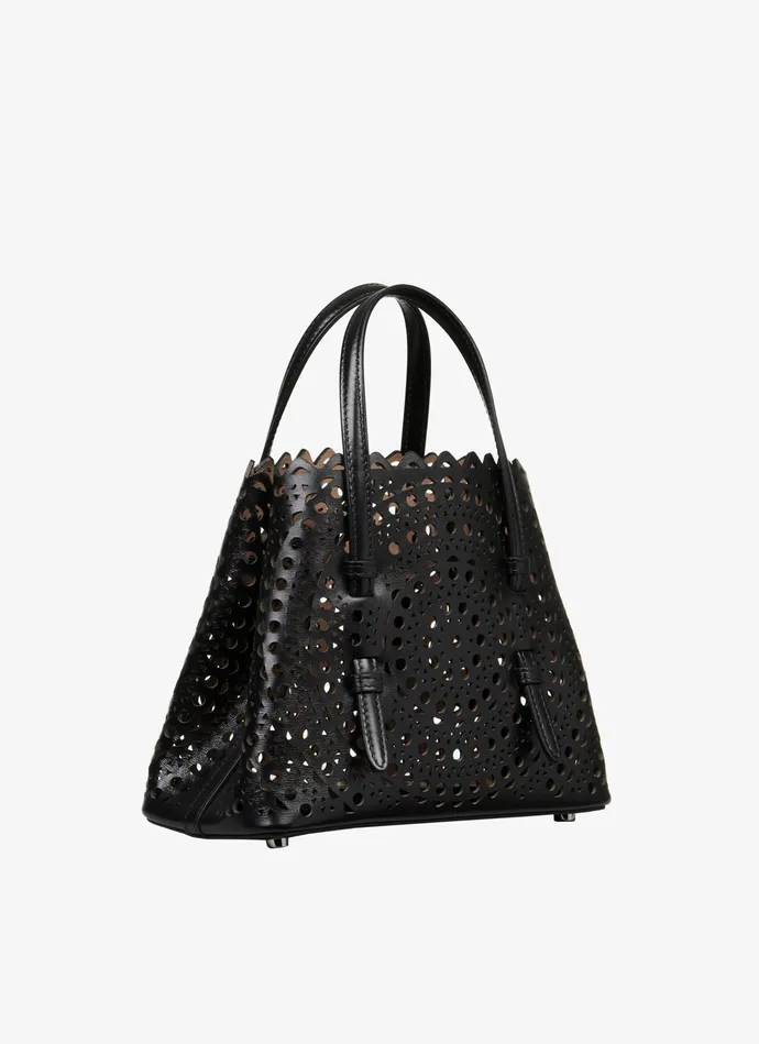 Black Mina 25 Bag In New Vienne Lux Calfskin Women Alaa Tote Bags