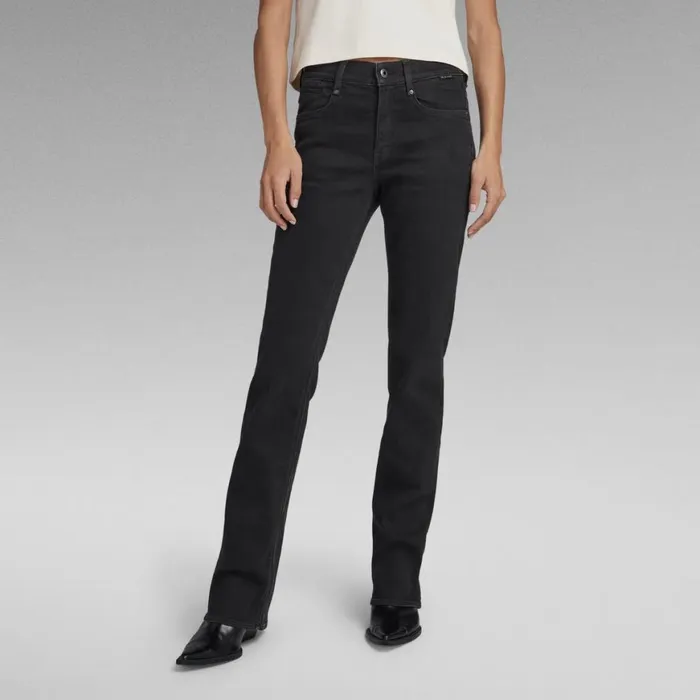Bootcut and Flare Women GStar RAW Noxer Bootcut Jeans Worn In Midnight Black Od