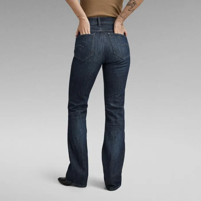 Bootcut and Flare Women GStar RAW Noxer Bootcut Jeans Worn In Ocean Reef