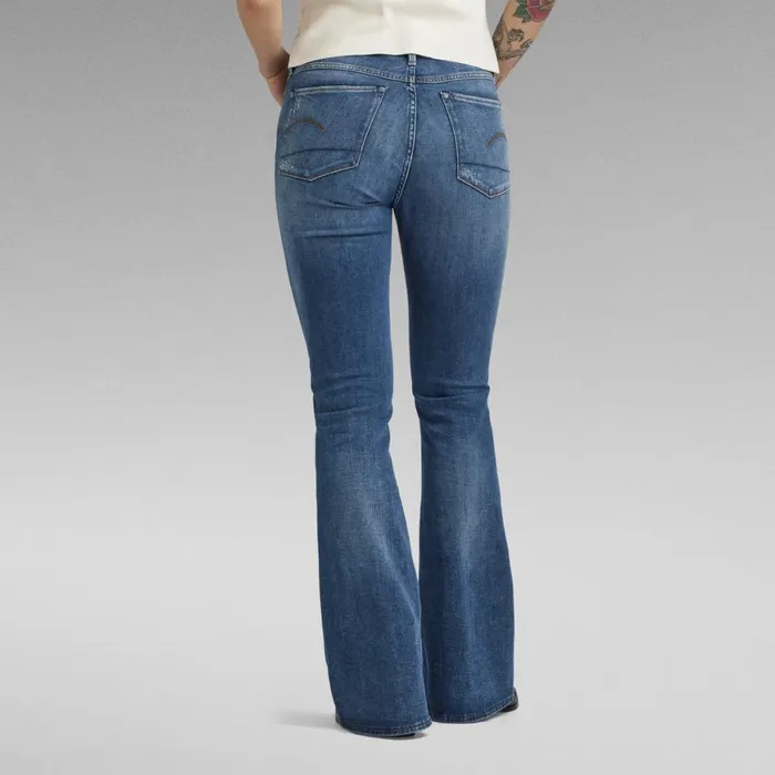 Bootcut and Flare Women GStar RAW Premium 3301 Flare Jeans Faded Cobalt